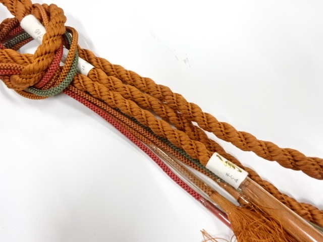 未使用品　正絹　手組帯締め